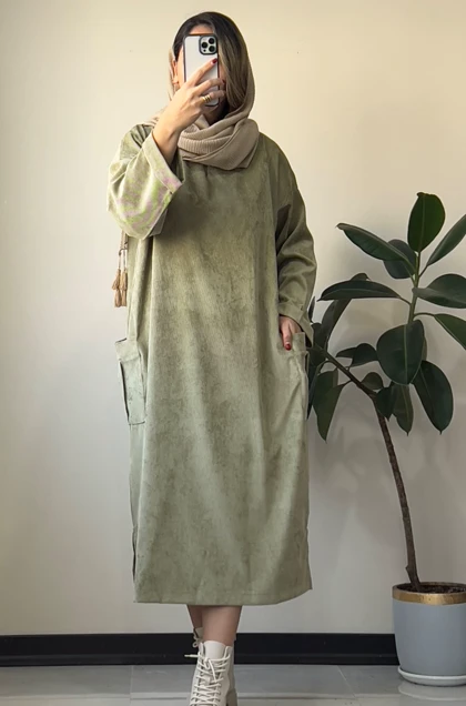 پیراهن مانتویی پاییزی آناشید