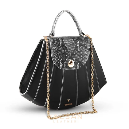 ست کیف و کفش زنانه چرم یلسان مدل آتریسا کد 916-ROZ-RTL