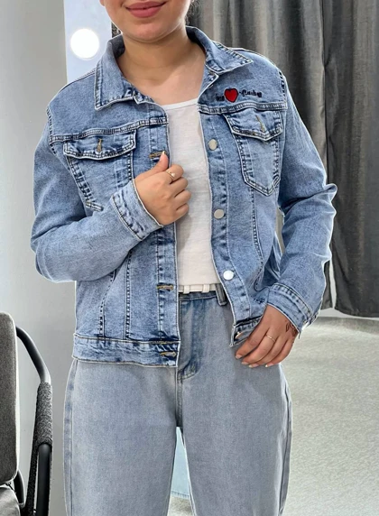 کت جین وارداتی کد 3885