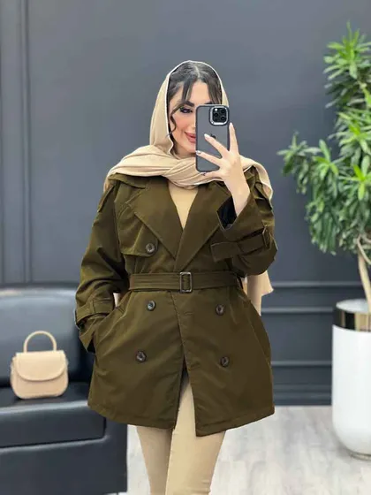 بارانی شش دکمه پشت پاگن