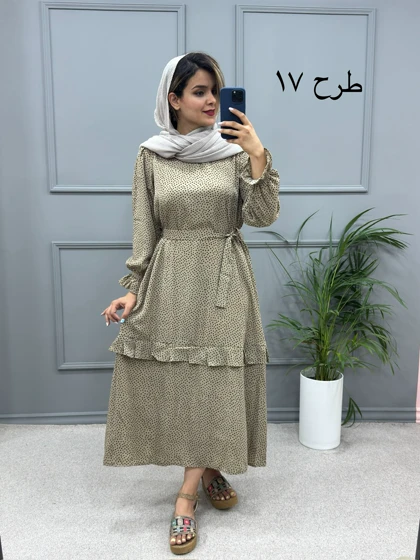 پیراهن مانتویی آریانا ( بدون کمربند )