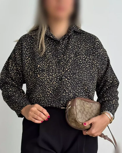 شومیز پاییزه پلنگی