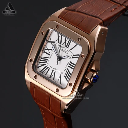 کارتیه سانتوس رزگلد Cartier Santos 100-RW
