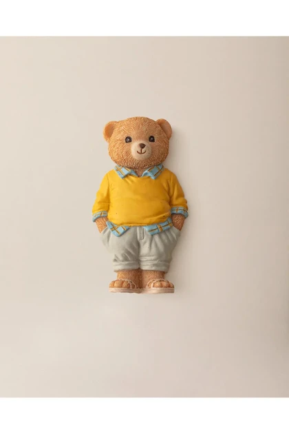 مگنت Madame Coco مدل Champ Bear رزین - زرد
