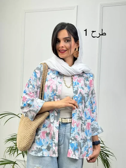 مانتو شومیزی آبرنگی