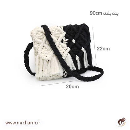 ست صندل و کیف دست بافت زنانه mrc2416-04