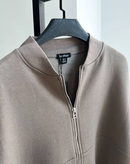 سویشرت خاکی برند BOOHOO