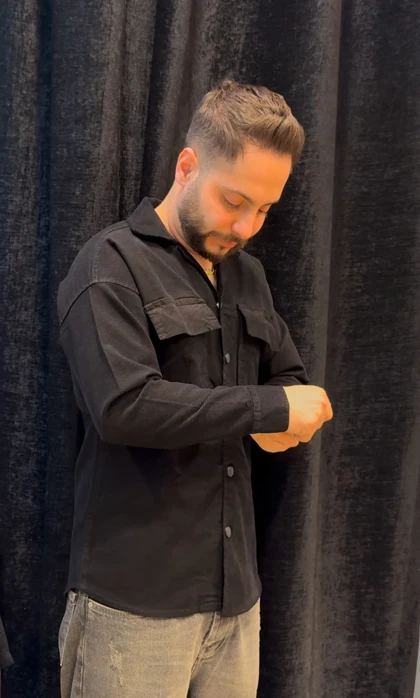 پیراهن مخمل مردانه