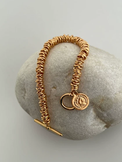 دستبند واشری آویز سکه