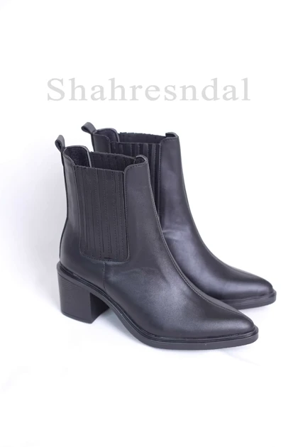 نیم بوت پاشنه‌دار زنانه کد 8343