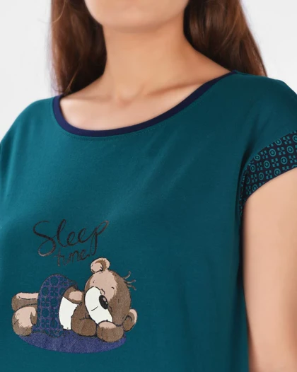 تیشرت و شلوار برمودا خرسی زنانه