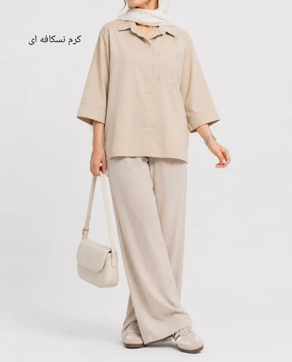 تونیک مانتویی لینن مانا