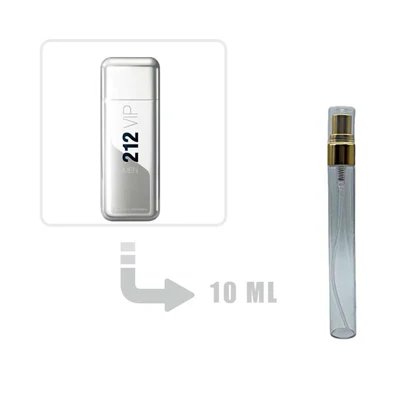 دکانت عطر ادکلن 212 وی آی پی مردانه 10 میل اصلی Carolina Herrera 212 VIP Men 10ml
