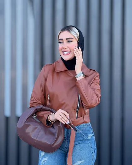 کت یقه‌انگلیسی چرم