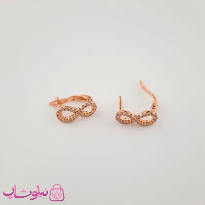 گوشواره زنانه ژوپینگ طرح بی نهایت