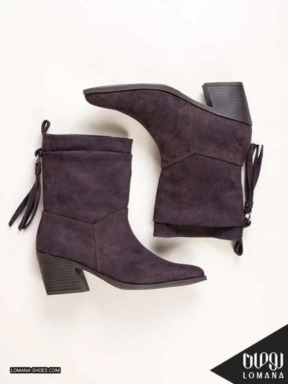 بوت پاشنه وارداتی تگزاسی پشت بندی لومانا - کد 2655