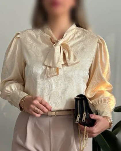 شومیز ساتن ترمه