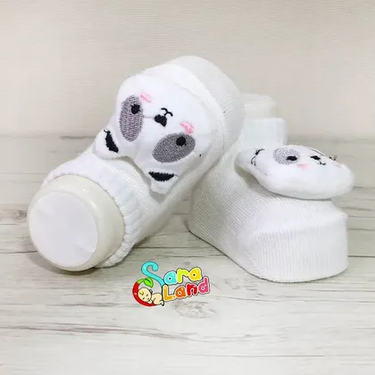 جوراب عروسکی نوزاد مدل پاندا