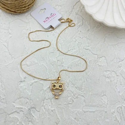 گردنبند زنانه طرح جغد شیک و جذاب ژوپینگ