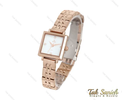 ساعت داتیس زنانه مربعی رزگلد Datis-3745-L