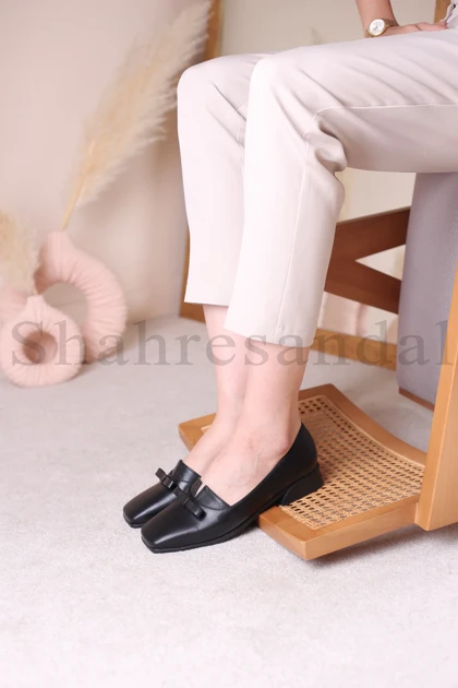 کفش پرسنلی پاشنه‌دار زنانه کد 8388