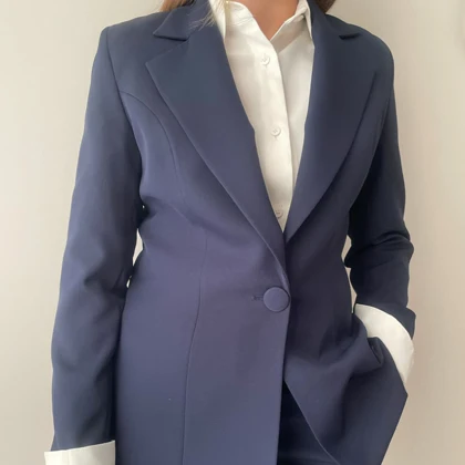 کت و شلوار زنانه کرپ مازراتی کلویی (chloe) کد 5124