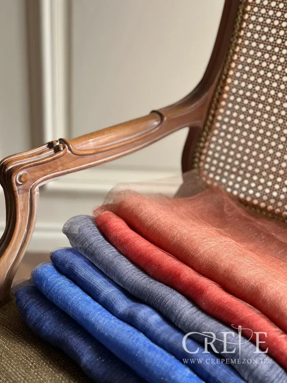 شال حریر دولایه زری دار