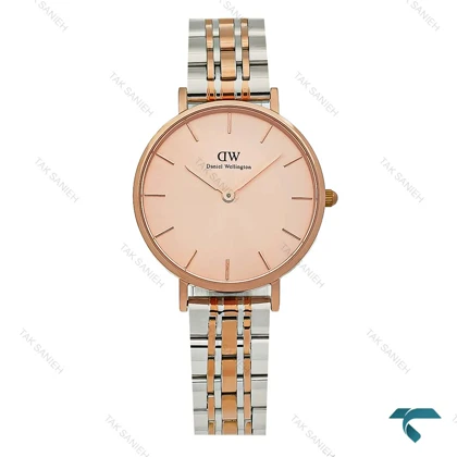 ساعت DW زنانه دورنگ رزگلد صفحه رز مدیوم DW-8925-L