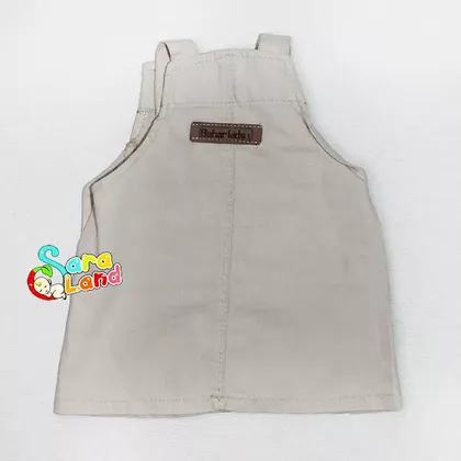 سارافون کتان نوزاد طرح خرگوش کرم