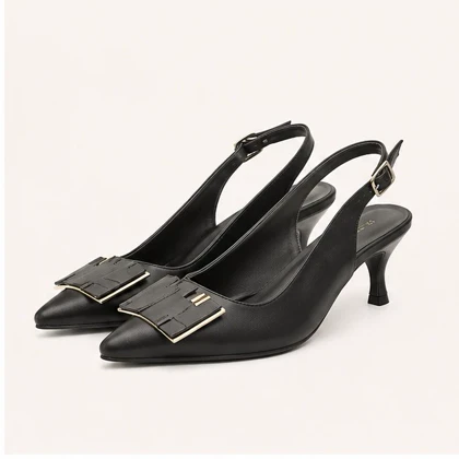 کفش مجلسی زنانه پاشنه‌دار 5 سانت مدل 400933 _ sandal valentino