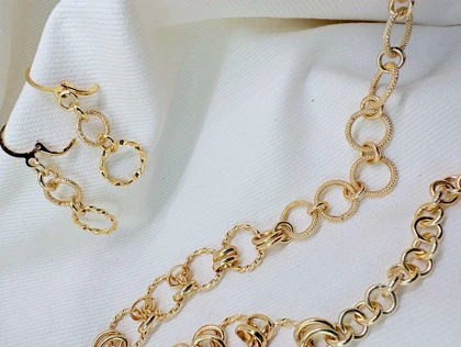 سرویس کامل برند شین مدل «حلقه‌های خورشید» | بافت شنی درخشان با گارانتی 1 ساله