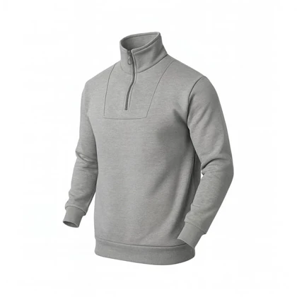 دورس مردانه نیم زیپ مدل Behbod-طوسی