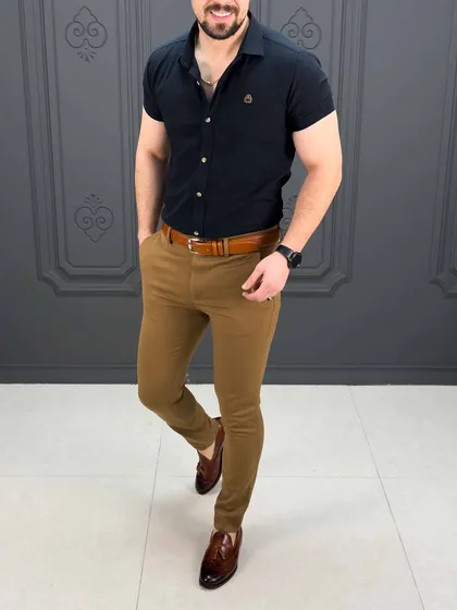 پیراهن کوتاه 040802 BENETTON مشکی