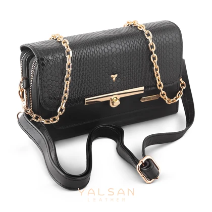 کیف دوشی زنانه چرم یلسان مدل لیندا کد106-MRV