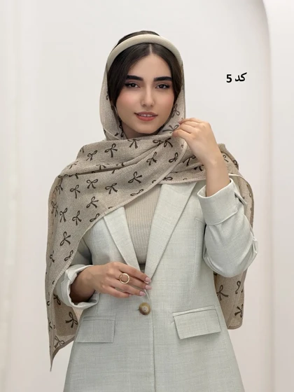 6854-شال نیلوفر