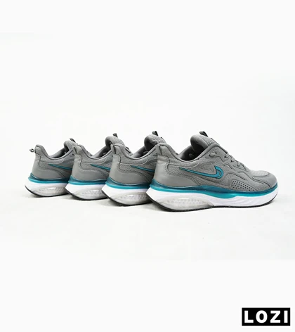 کفش کتانی مردانه طوسی سفید آبی Nike air max pluse