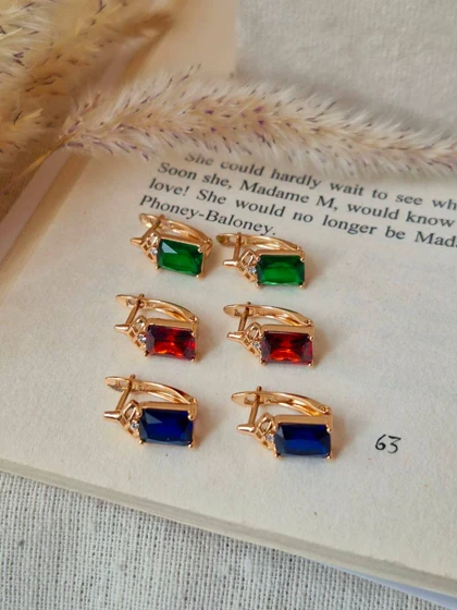 گوشواره حلقه‌ای رنگی ژوپینگ M13 M14 M15