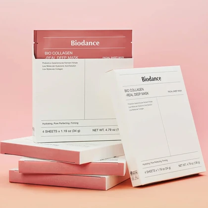 ماسک صورت بایودنس Biodance مدل Bio Collagen Real Deep Mask چهار عددی