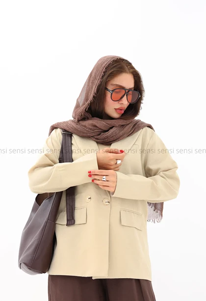 کت دوکمه لینن کد1004187