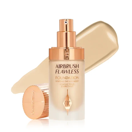 کرم پودر صورت شارلوت تیلبری مدل Airbrush Flawless شماره 3 Warm حجم 30 میلی‌لیتر