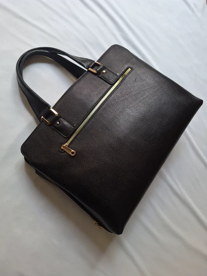 کیف اداری زنانه چرم طبیعی گاوی