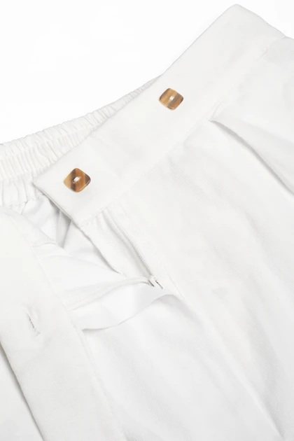 شلوار کتان پشت کشدار - 8136