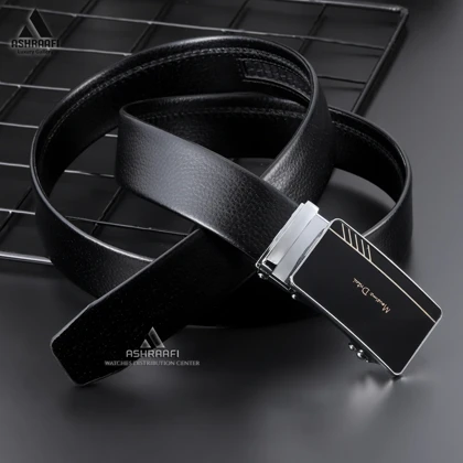 کمربند مردانه چرمی Massimo Dutti Leather Ratchet Belt BL87