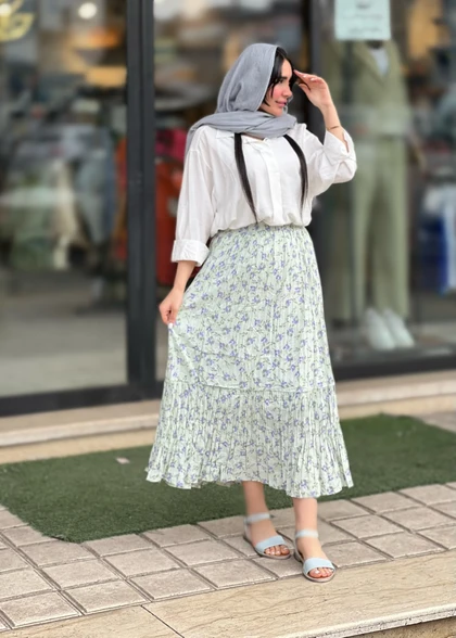 دامن پینترستی آسترکشی شده وارداتی کد 818