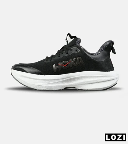 کفش کتانی مردانه و زنانه مشکی HOKA مدل 7555