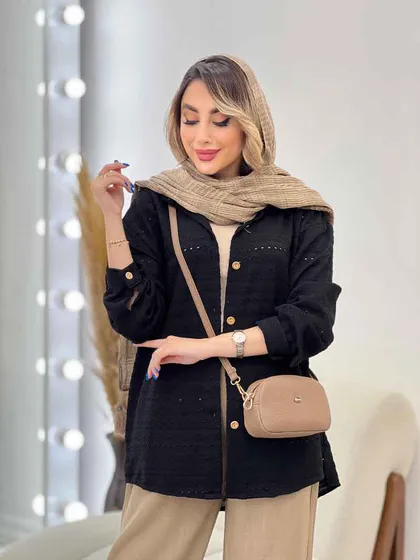 شومیز جلو دکمه گیسو