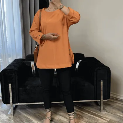 تونیک اسپرت زنانه جلو بسته چکوار