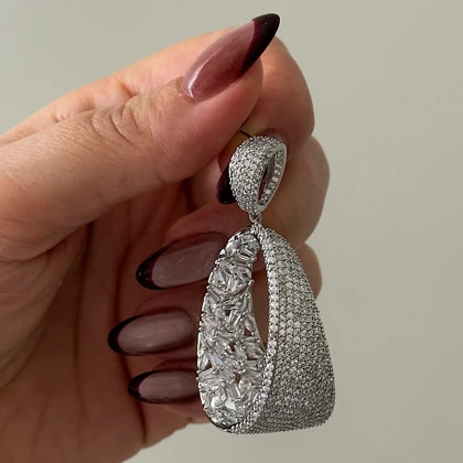 گوشواره زنانه طرح جواهر کد 850