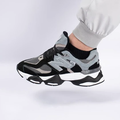 کتانی اسپرت مردانه و زنانه مدل نیوبالانس 9060 NEW BALANCE رنگ مشکی طوسی