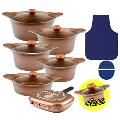 سرویس قابلمه 15 2 پارچه گرانیت طرح کره ای C